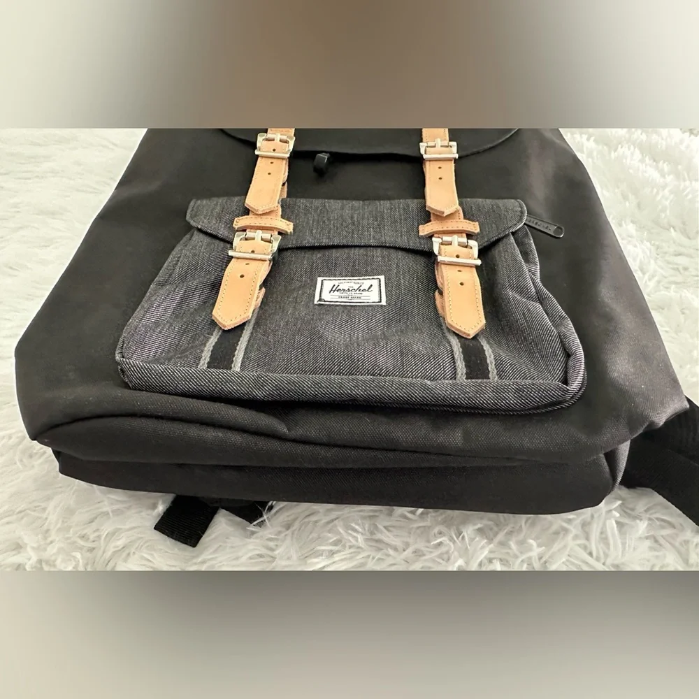 Nwt The Herschel Supply Co Offset Lil Amer Blk/Denim‎ Backpack